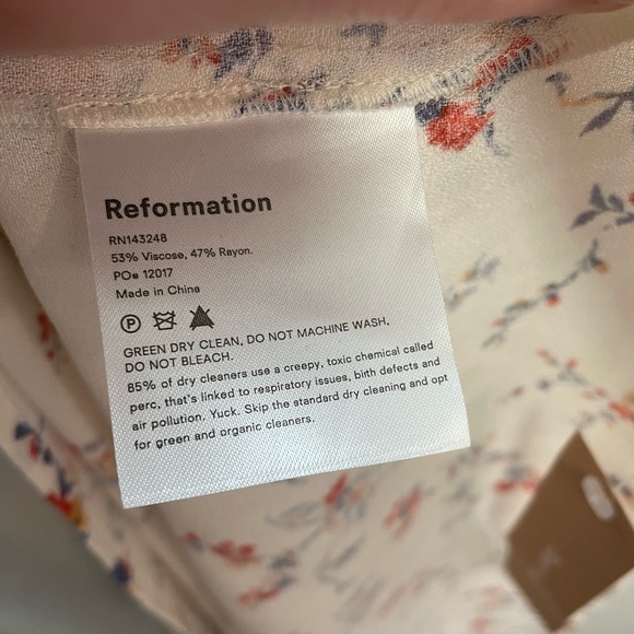 NWT Reformation Astrid Dress in Gabrielle Large - Picture 11 of 15